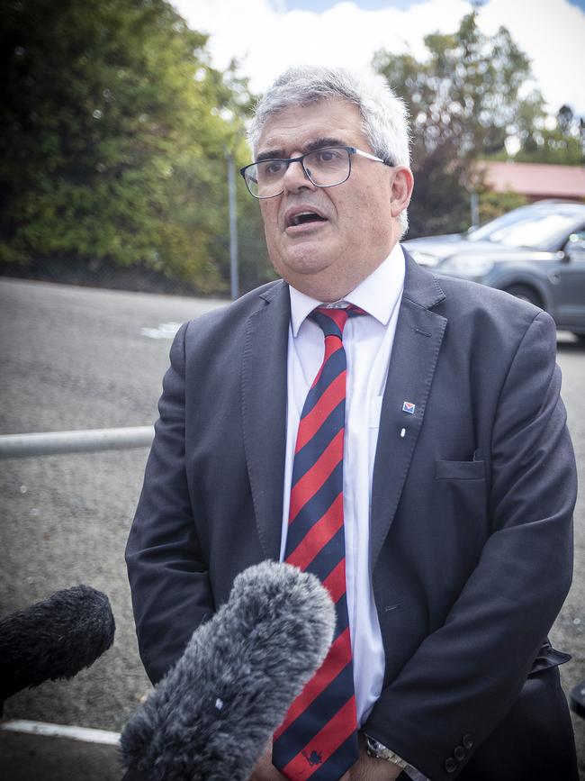 North Hobart president Craig Martin. Picture: LUKE BOWDEN