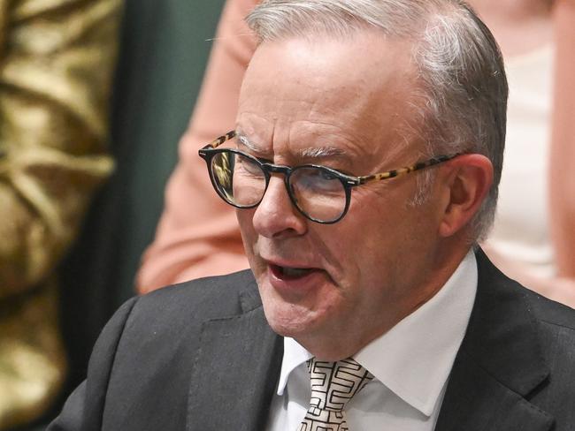 CANBERRA, AUSTRALIA, NewsWire Photos. MARCH 26, 2024: Prime Minister Anthony Albanese during Question Time at Parliament House in Canberra. Picture: NCA NewsWire / Martin Ollman