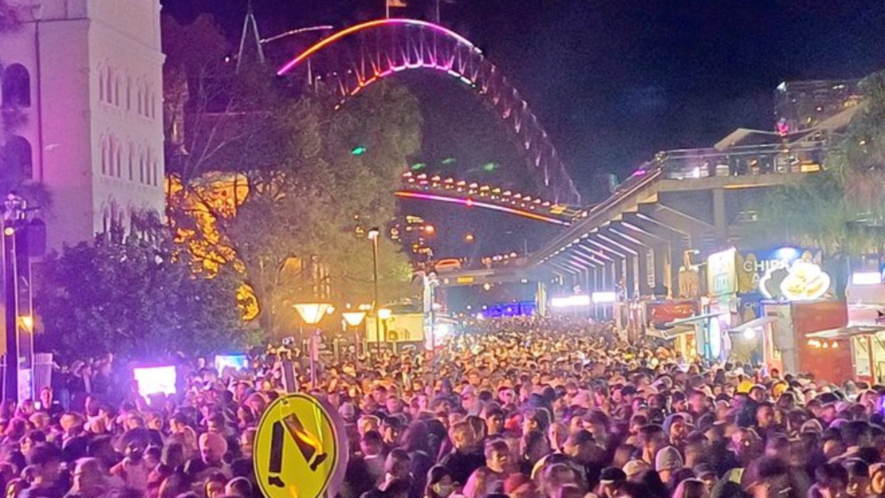 Large crowds at Vivid Sydney this year. Picture: Supplied