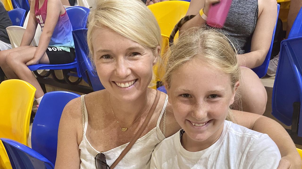 Tegan and Millie Pearson, 11 attend the Sunshine Coast Lightning school holiday clinic.