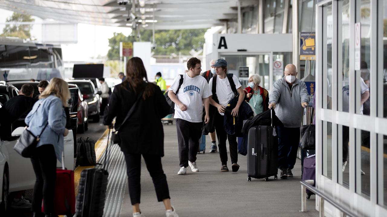 Police have also noticed an increase in violent behaviour in disputes over taxis and rideshare cars outside airports. Picture: NCA NewsWire / Nikki Short