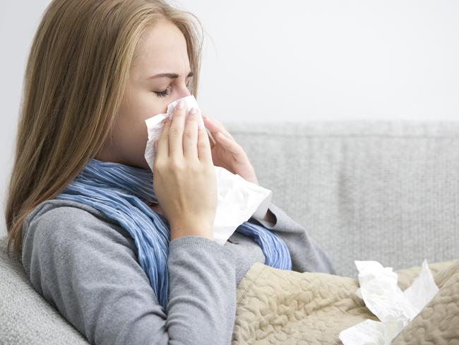 Generic photo of a woman with the flu shot.   Picture: iStock