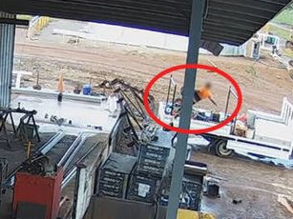 The worker fell approximately five metres from a sloped roof. Picture: NT WorkSafe.