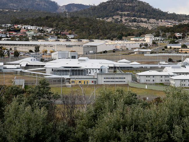 Risdon prison was quiet this morning. Picture: SAM ROSEWARNE.