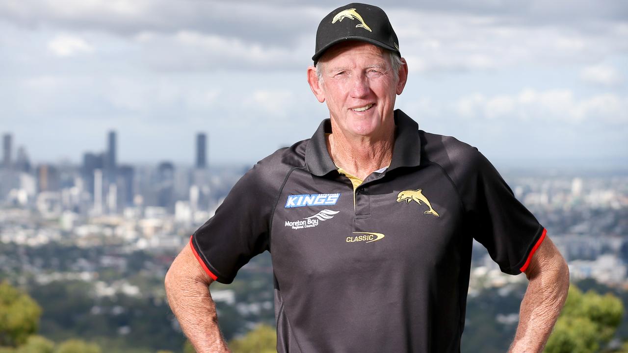 Wayne Bennett is confident the Dolphins will be competitive in their first season. Picture: Steve Pohlner