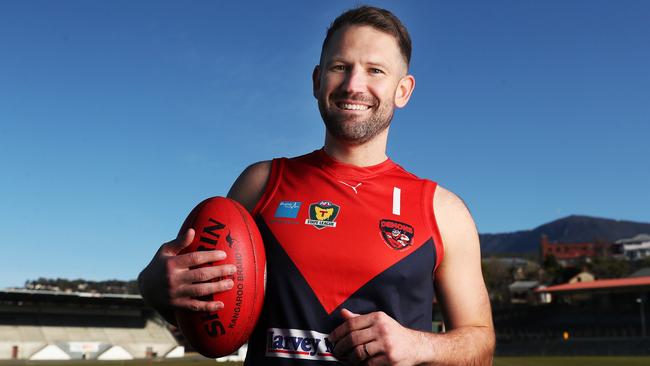 Hugh Williams says Brighton has learned some valuable lessons in its first season in the SFL Premier League. Pictured here when he played TSL for North Hobart. Picture: Nikki Davis-Jones