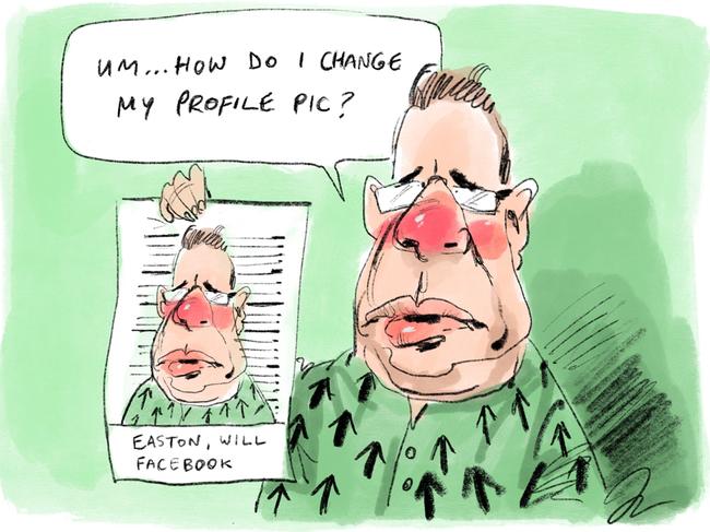 Johannes Leak Media cartoon for 23-04-18Version: Media Cartoon  (1024x768 - Aspect ratio preserved, Canvas added)COPYRIGHT: The Australian's artists each have different copyright agreements in place regarding re-use of their work in other publications.Please seek advice from the artists themselves or the Managing Editor of The Australian regarding re-use.