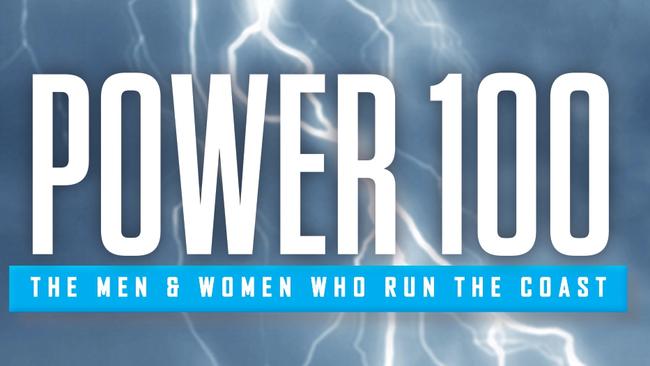 Power 100 artwork and promotional posters for Gold Coast Bulletin