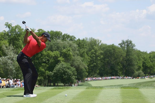 <p>Tiger Woods knew he'd need a big final round when he teed off in the final round at The Memorial. Picture: Getty Images</p>