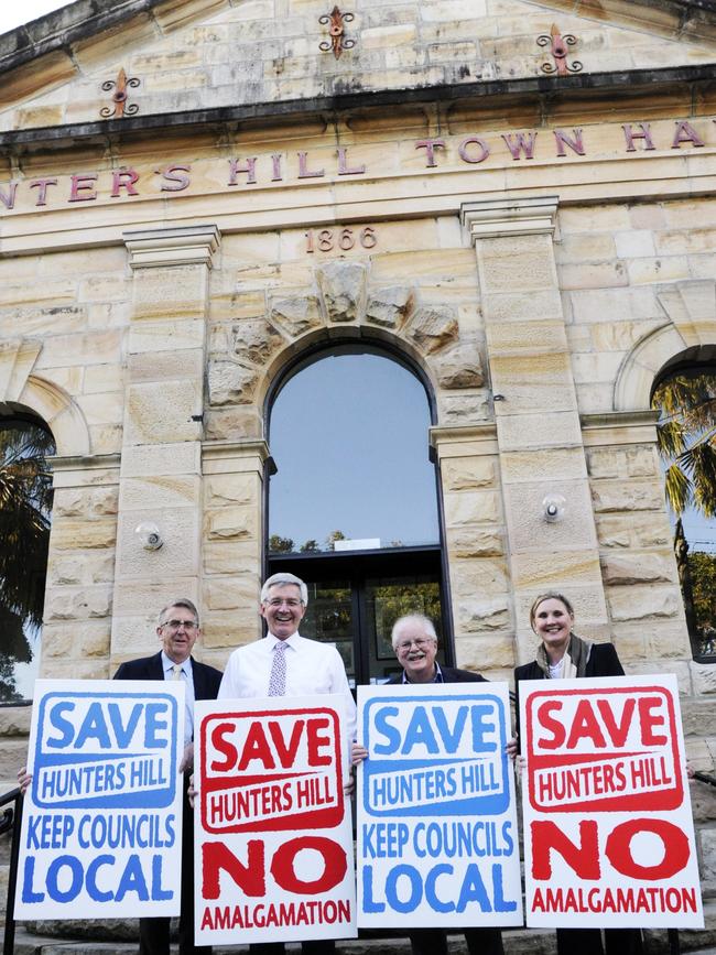 The Hunters Hill merger plan was abandoned 18 months ago.