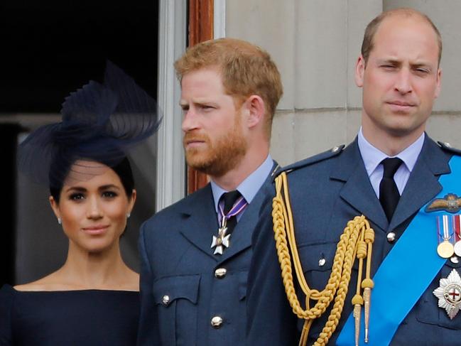 Meghan Markle was to dial in to the meeting, which will be attended by senior royals including Prince William. Picture: AFP)