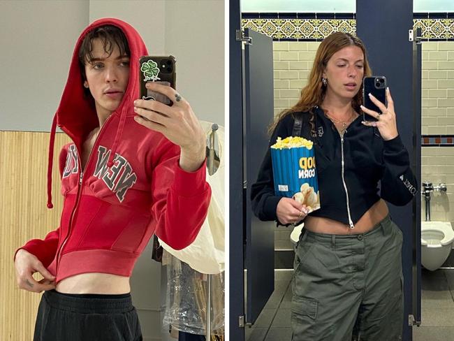 You’ve heard of corsets, and you’ve heard of the humble hoodie. But a new 'fashion Frankenstein' that combines the two - literally - is gaining in popularity. Picture: Instagram