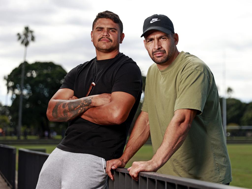 South Sydney stars Latrell Mitchell and Cody Walker have both called out abusive fans. Picture: Tim Hunter.