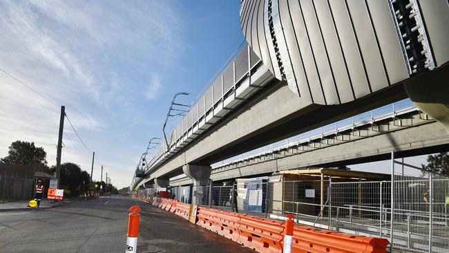 The new Noble Park Station. Picture: Jason Edwards