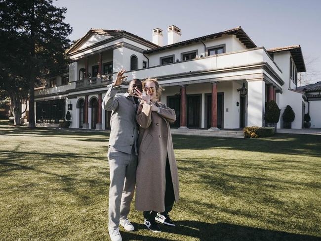 Adele shared a photo with Rich Paul at their new home in LA.