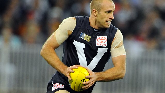 Chris Judd in action for Victoria in 2008. Picture: Stephen Harman
