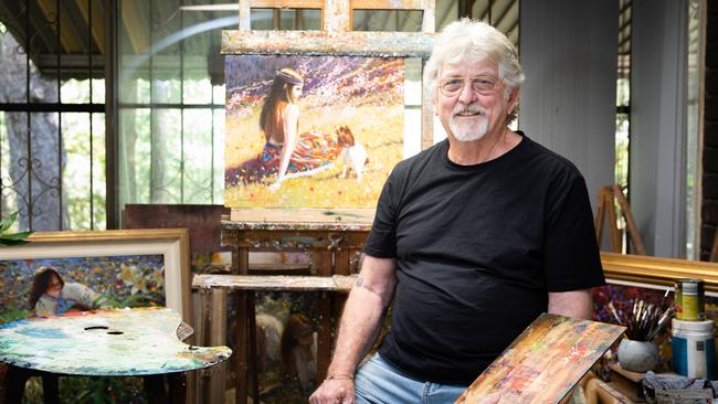 Artist Dale Marsh has a strong connection with Bribie Island. Picture: Dominika Lis