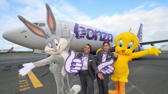 Bonza Airlines was launched in January.