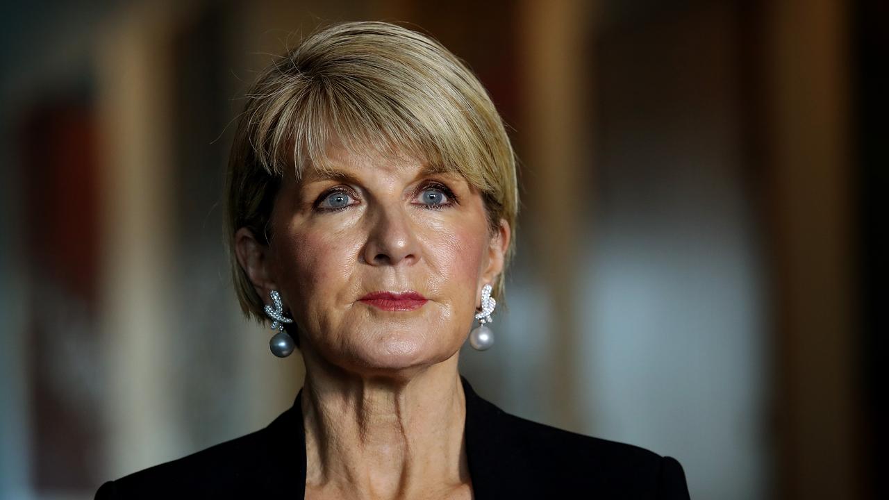 Foreign Affairs Minister Julie Bishop has urged Donald Trump not to ‘reward Russia for its behaviour’. Picture: Kym Smith