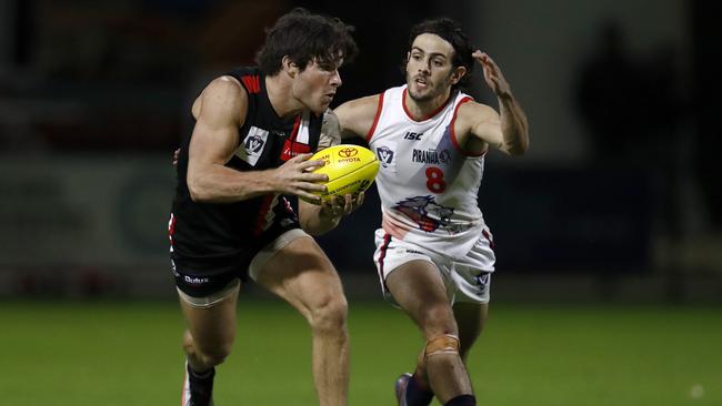 Former St Kilda midfielder Nathan Freeman has a hot start for Frankston in the VFL. Picture: Darrian Traynor/AFL Photos/Getty Images