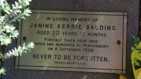 A memorial now sits where Janine was abducted, at Sutherland Railway Station, New South Wales. Picture: Monument Australia