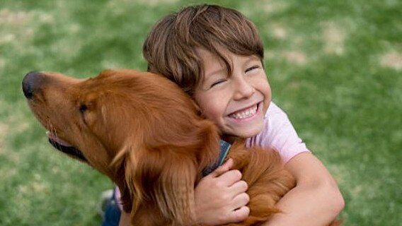 Young boy with pet dog. Picture: iStock.