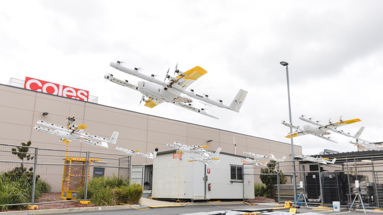 The Coles store at Ormeau Village Shopping Centre is trialling the drone technology. Picture: Supplied