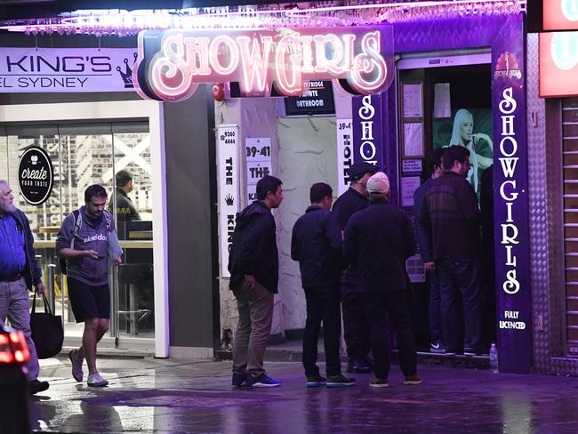 Photos of Showgirls and Dreamgirls at around 10:40 pm last night. Picture: Gordon McComiskie