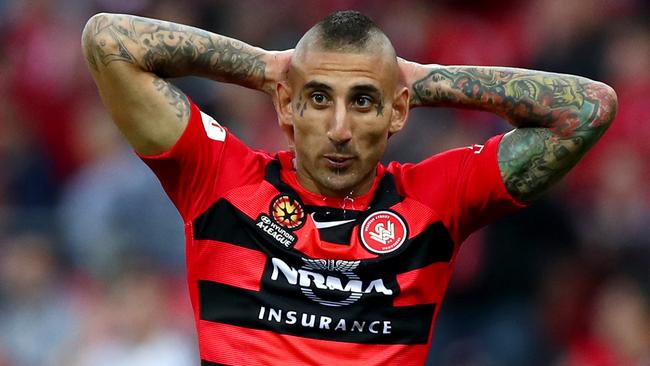 Bulut during this time with the Western Sydney Wanderers. Picture: Gregg Porteous