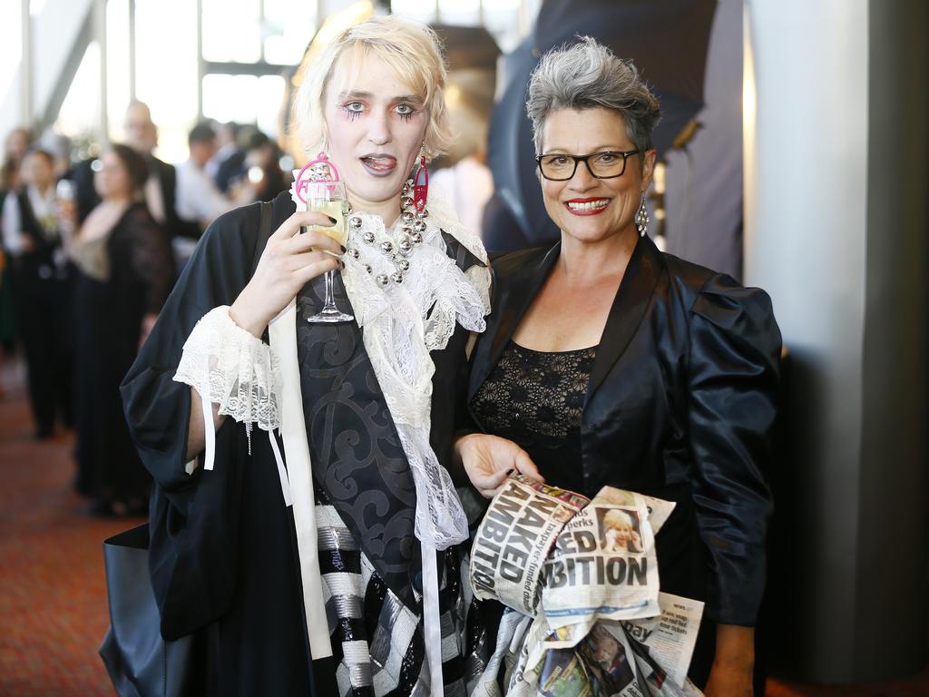 2020 Tasmanian Theatre Awards at Wrest Point. (L-R) Hera Direen and Mel King of Goodwood. Picture: MATT THOMPSON