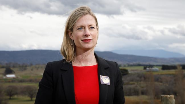 Tasmanian opposition leader Rebecca White in her electorate of Campbell Town. Picture: Peter Mathew