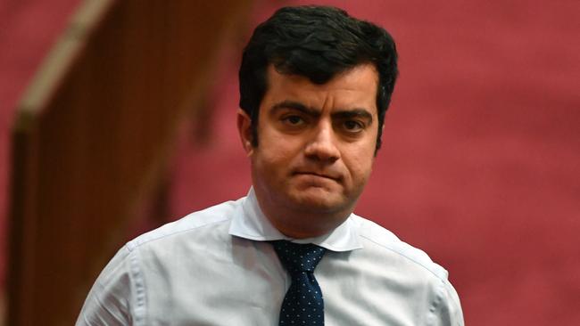 Labor Senator Sam Dastyari was abused at a Melbourne pub on Wednesday night. (Pic: AAP.)                        <a capiid="2430c31c71d9587549717f3458a171ca" class="capi-video">White Supremacist Group Hurl Racist Abuse at Iranian-Born Senator. Credit — Patriot Blue via Storyful</a>