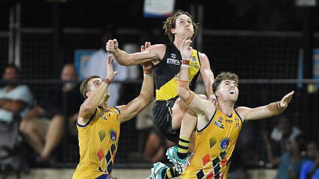 Nightcliff Tigers will take on Wanderers in what promises to be a jam-packed Round 9 of the NTFL. Picture: Felicity Elliott / AFLNT Media