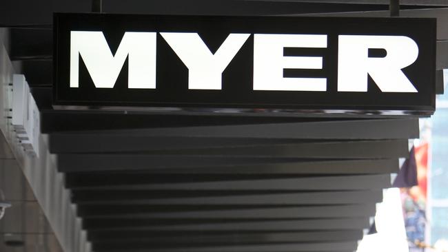 Generic images, myer, bourke street, myer sign