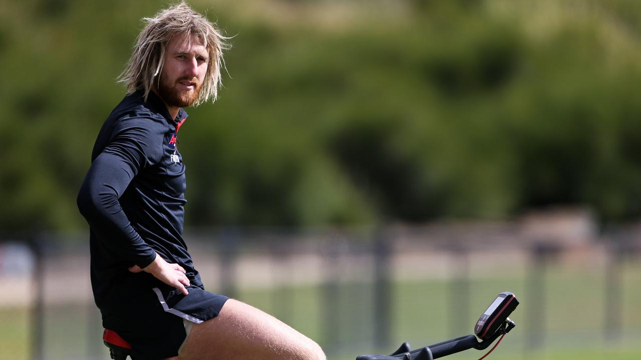Dyson Heppell rides a bike away from the main group this month.