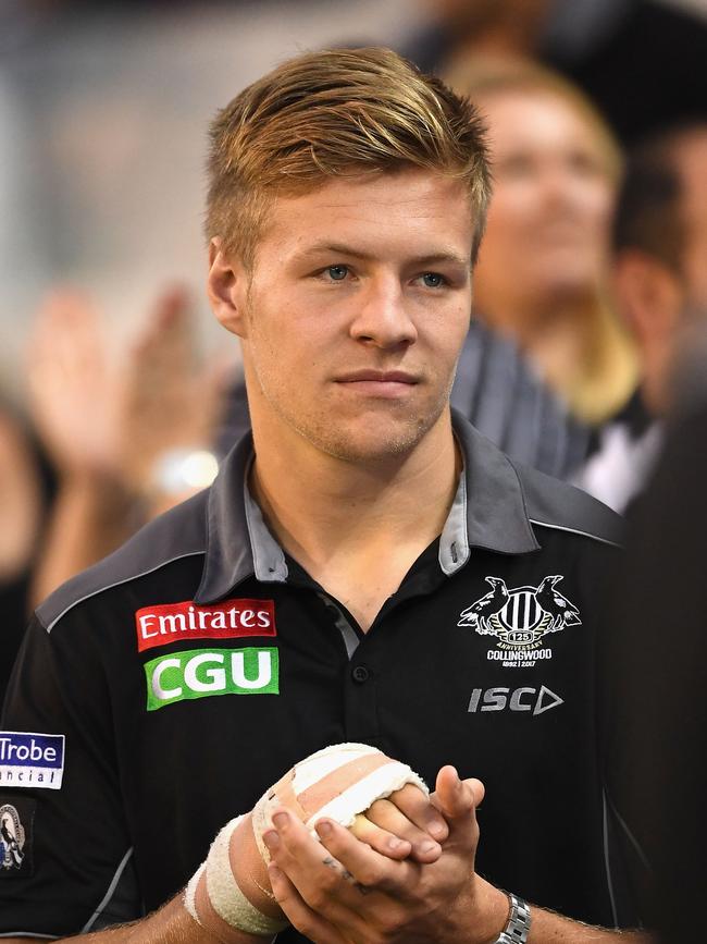 Jordan De Goey broke his hand in a bar fight and lied about it. Picture: Getty