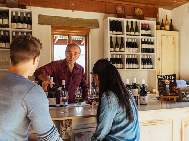 Drop in for a wine tasting before wandering through the vineyards.