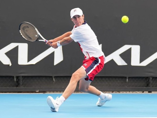 Rockhampton's Lachlan Vickery was runner-up in the Australian 18 years and under division at the December Showdown played at Melbourne Park. Photo: Tennis Australia