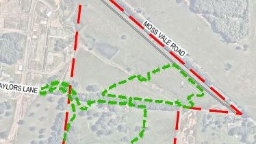 The subdivision has been approved for Taylors Ln and Moss Vale Rd.