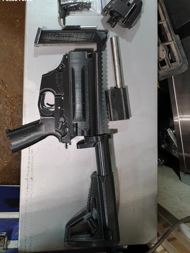 A 45-year-old man has been charged after a major 3D printed firearm raids in Sydney’s west. Picture: NSW Police