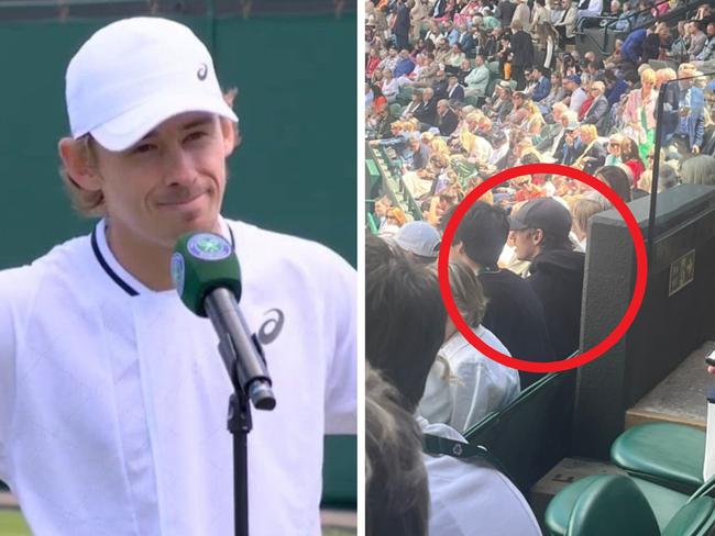 Alex de Minaur makes other boyfriends look bad. Photo: Twitter