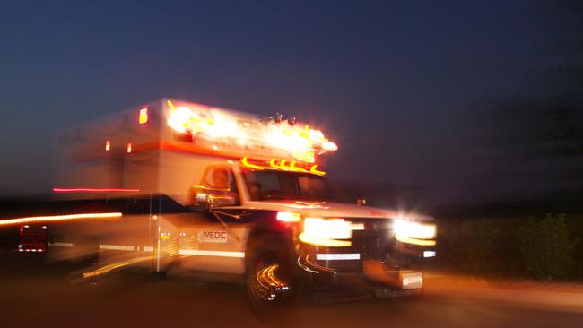 A man has been rushed to hospital after falling from the fourth floor of an apartment building along the Darwin Esplanade overnight