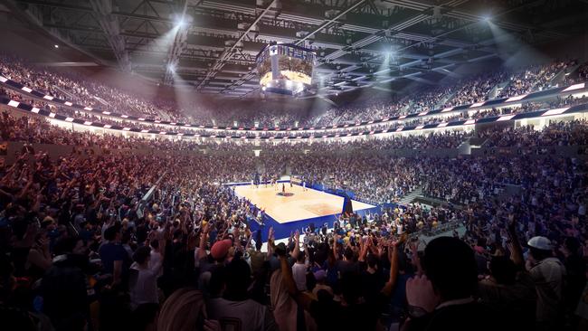 A concept drawing of the arena’s interior. Picture: Supplied