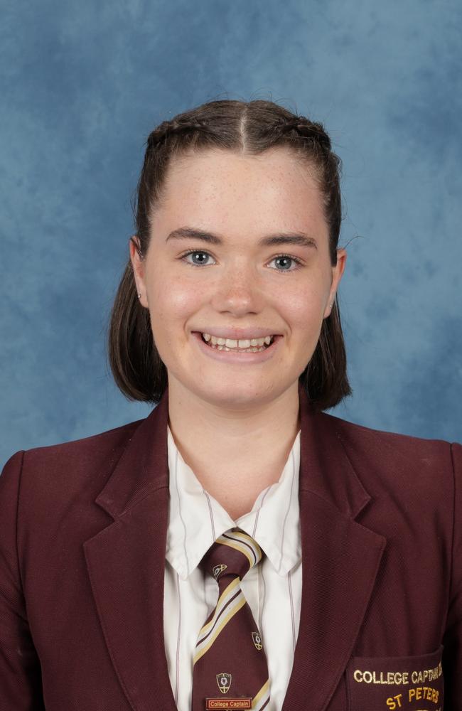 St Peters Lutheran College Springfield 2024 high achiever Sarah M. Picture: supplied