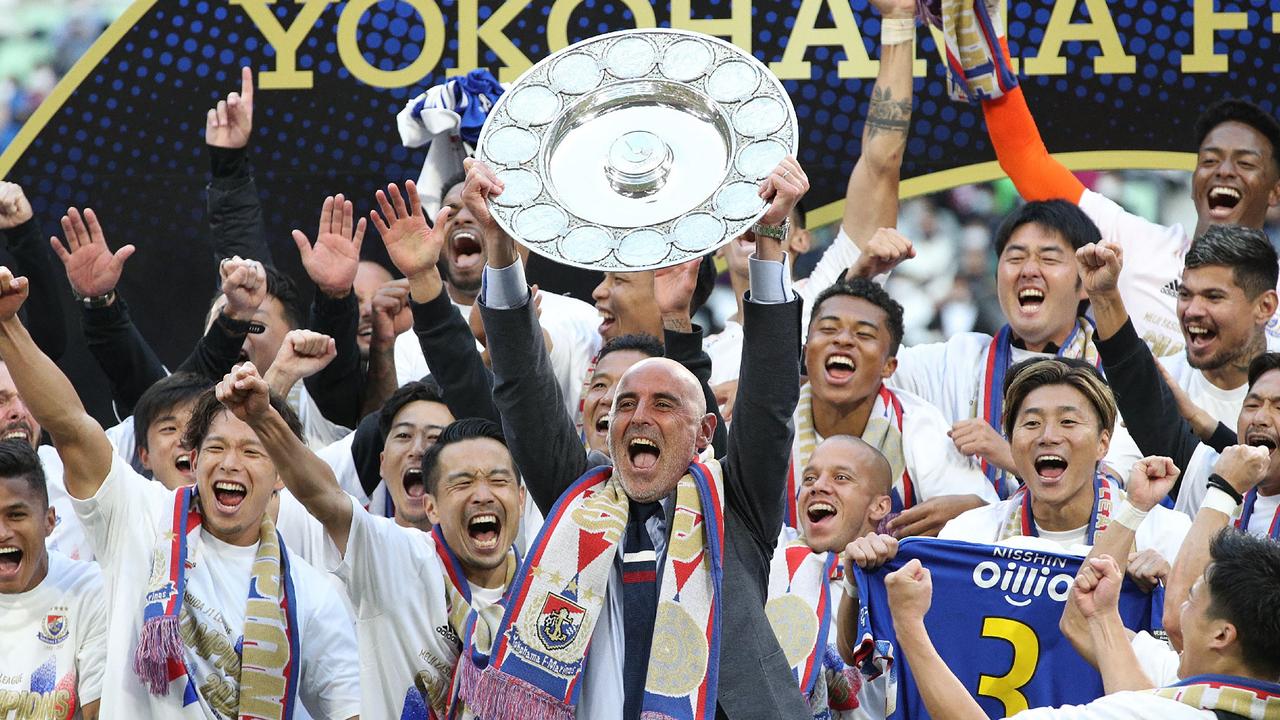 Kevin Muscat won the J-League title in Japan in 2022. (Photo by JIJI Press / AFP)