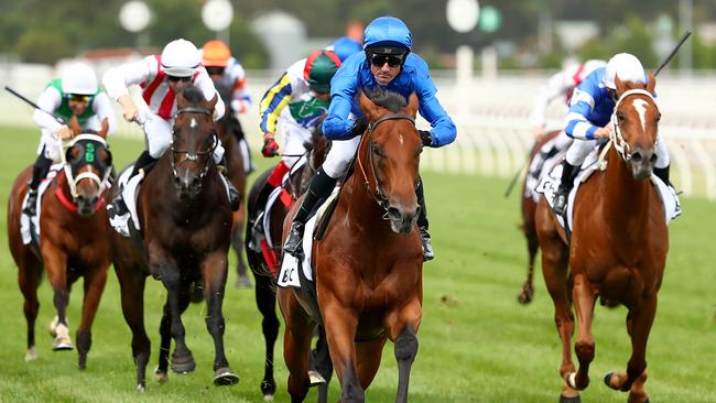 Bivouac won the Newmarket down the Flemington straight in March. Picture: Getty Images