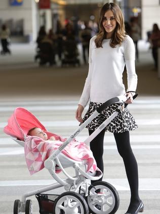 Judd with daughter Billie, five months Picture: Anthony Weate