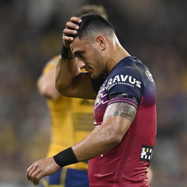 Valentine Holmes met with the NRL on Monday. Picture: Ian Hitchcock/Getty Images