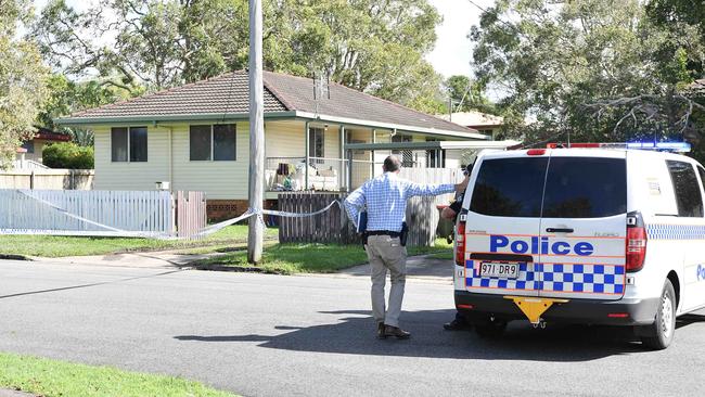 Police at the Coolum St, Dicky Beach scene on Friday, May 27, 2022. Picture: Patrick Woods.