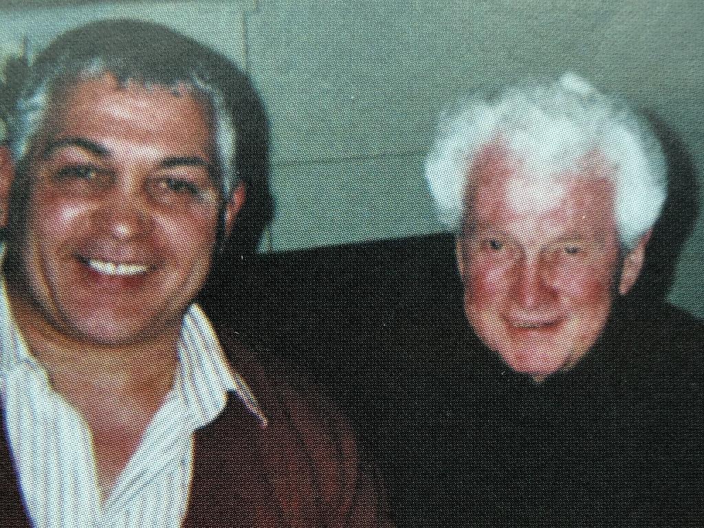 Underworld figure Mick Gatto (left) with hitman James Bazley 